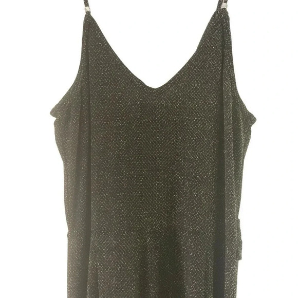 Angie Shimmery Dress Jumpsuit Size Medium Stretch Party Romper Chic - Picture 3 of 10